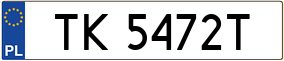 Trailer License Plate